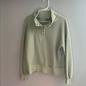 BKE Sage Waffle Knit Sweater